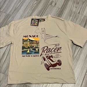 Monaco Monte Carlo Racer Tee - Tan